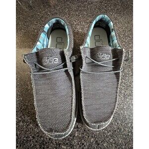 Hey Dude Wally Stretch Sox Shoes Charcoal Gray